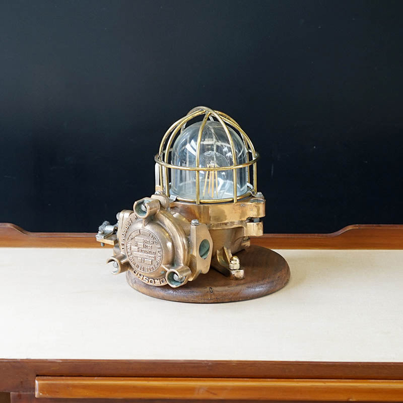 Superb Bronze Kokosha Table Lamp Trinity Marine