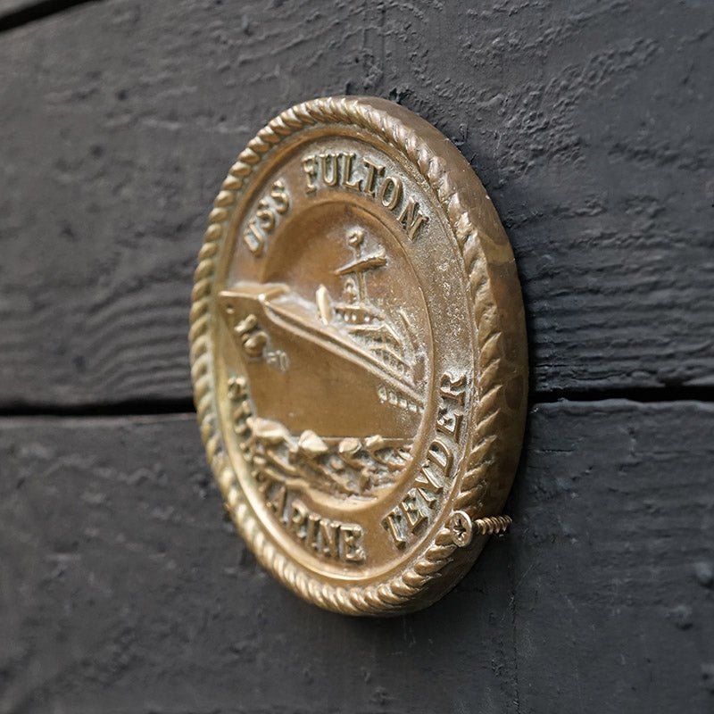 USS Fulton Submarine Tender Wardroom Badge Trinity Marine