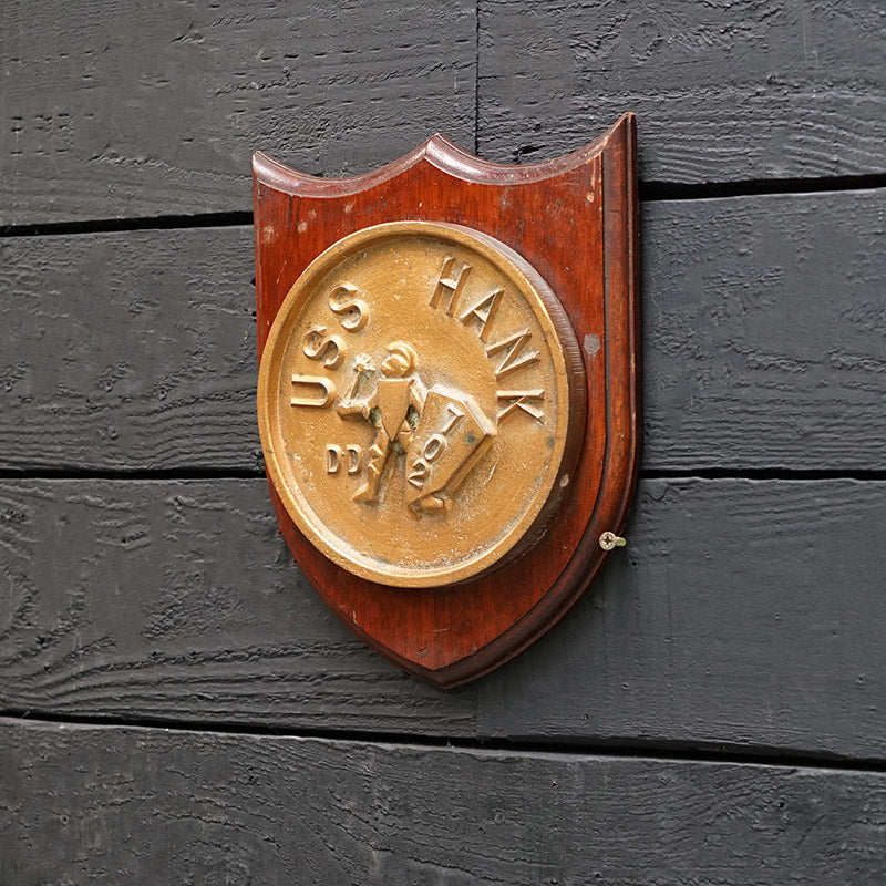 USS Hank (DD 702) Wardroom Badge Trinity Marine