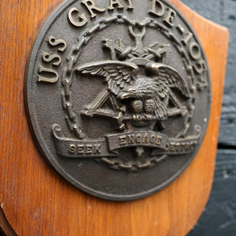 USS Gray (DE 1054) Wardroom Badge Trinity Marine