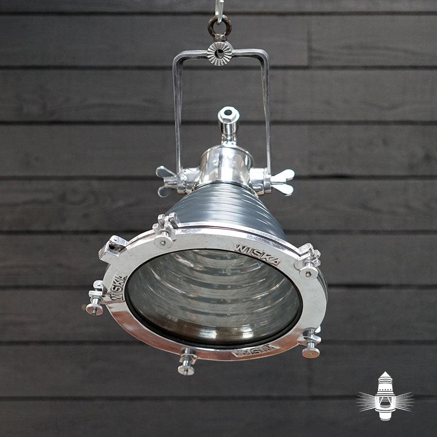 Wiska Aluminium Fluted Cargo Pendant - Slate Grey Trinity Marine