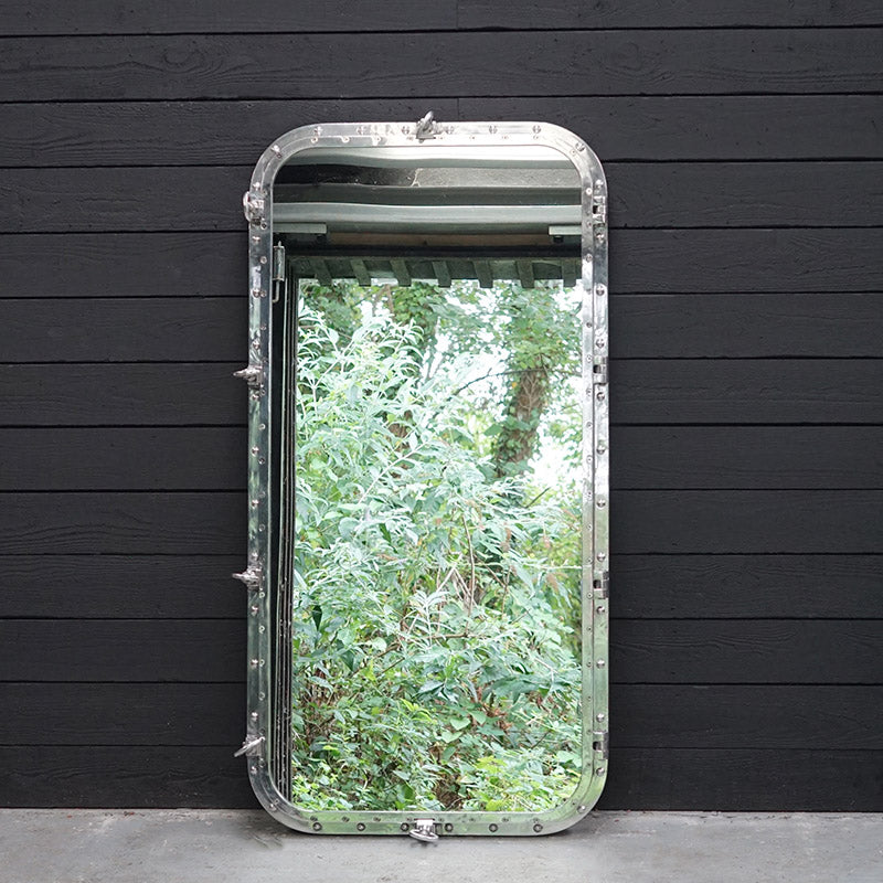 Large Salvaged Opening Ship’s Window Mirror – 82 x 162cm Trinity Marine