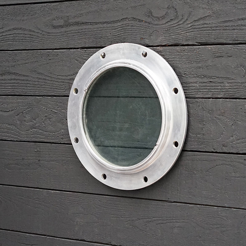 Reclaimed Ships Aluminium Fixed Porthole - 12in Glass Trinity Marine