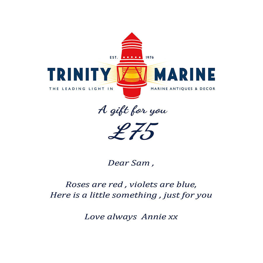 Trinity Marine Gift Voucher Trinity Marine