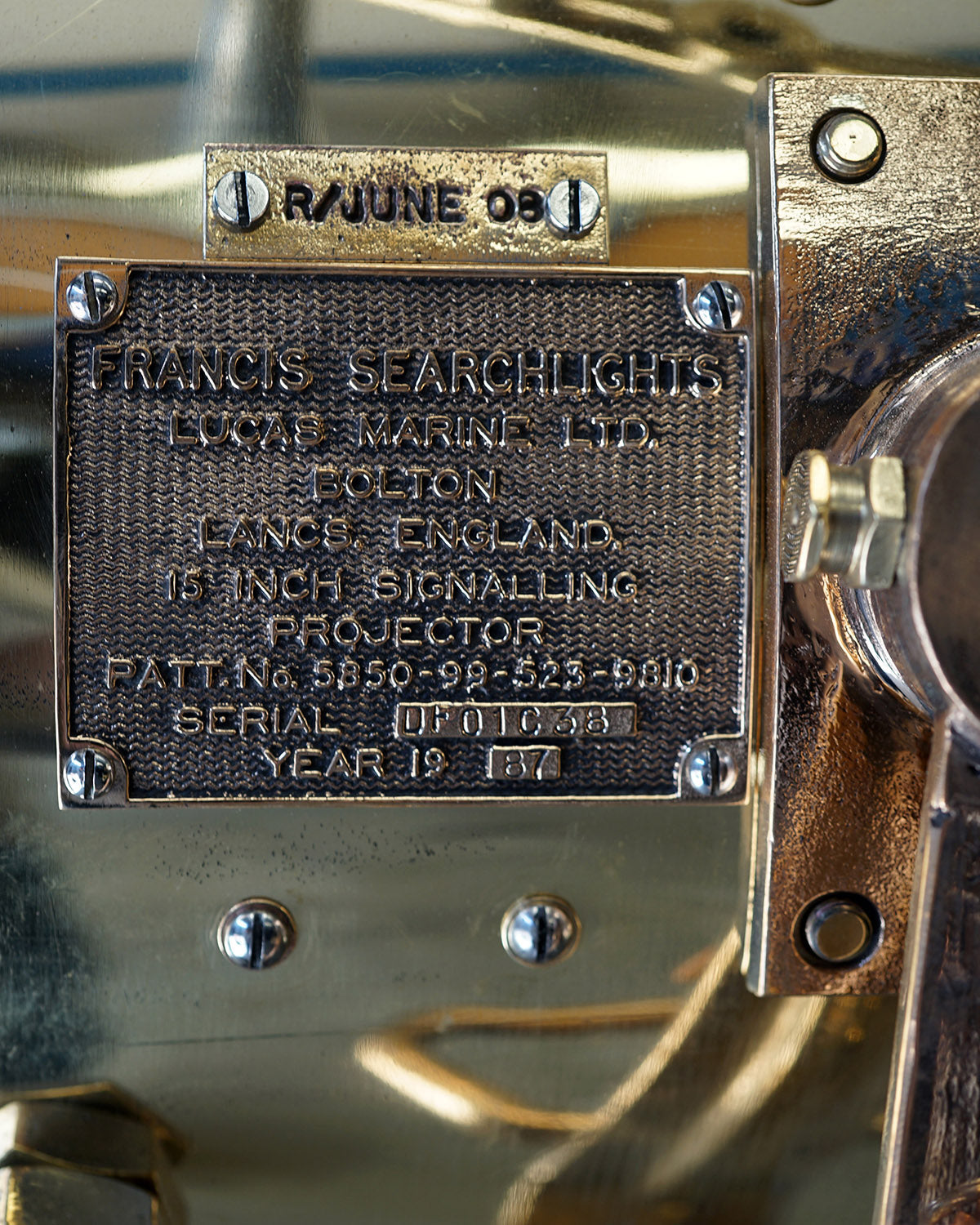 15in Francis Signalling Light  HMS Atherstone Trinity Marine