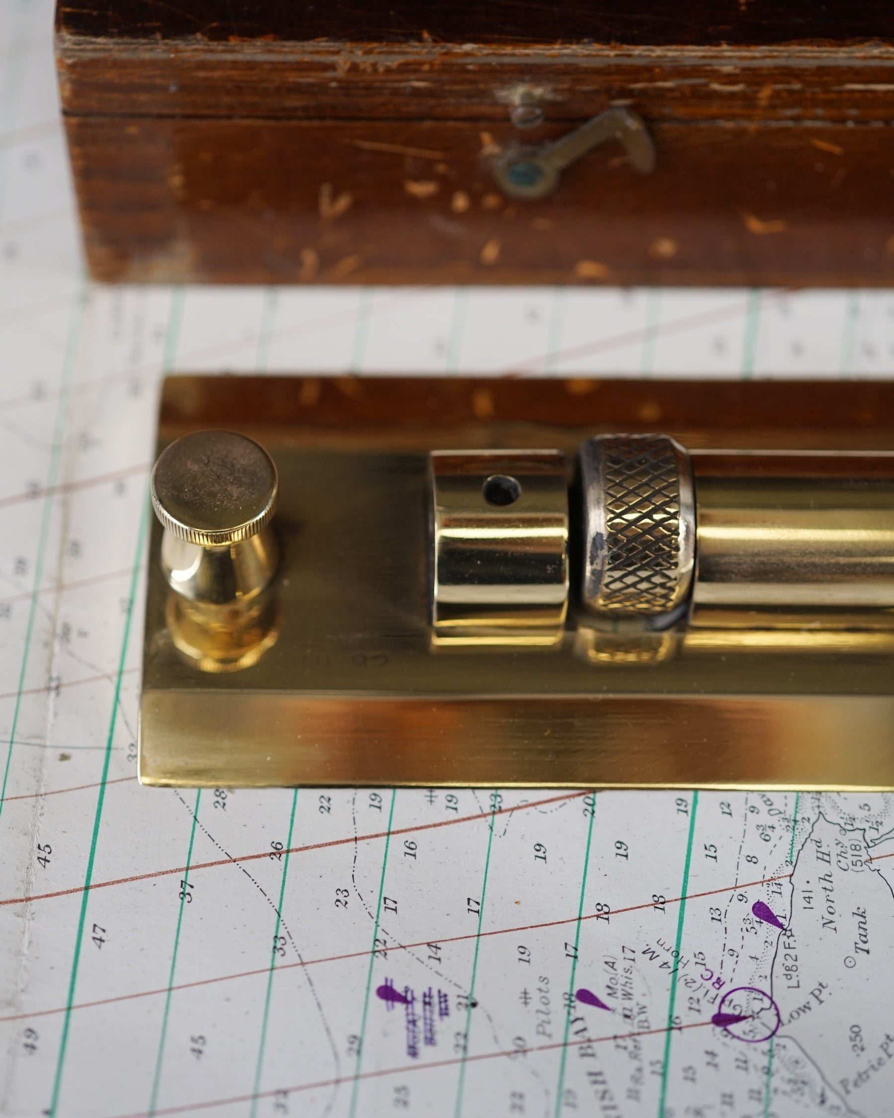 Admiralty Pattern Naval Rolling Rule 18in - Polished Trinity Marine