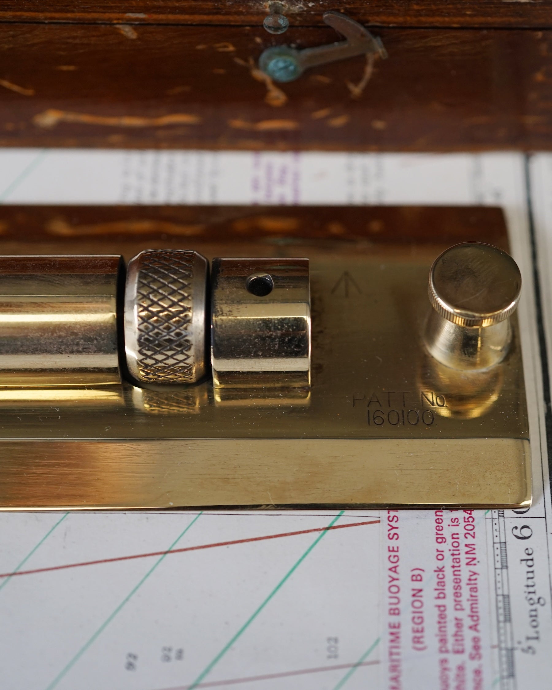 Admiralty Pattern Naval Rolling Rule 18in - Polished Trinity Marine