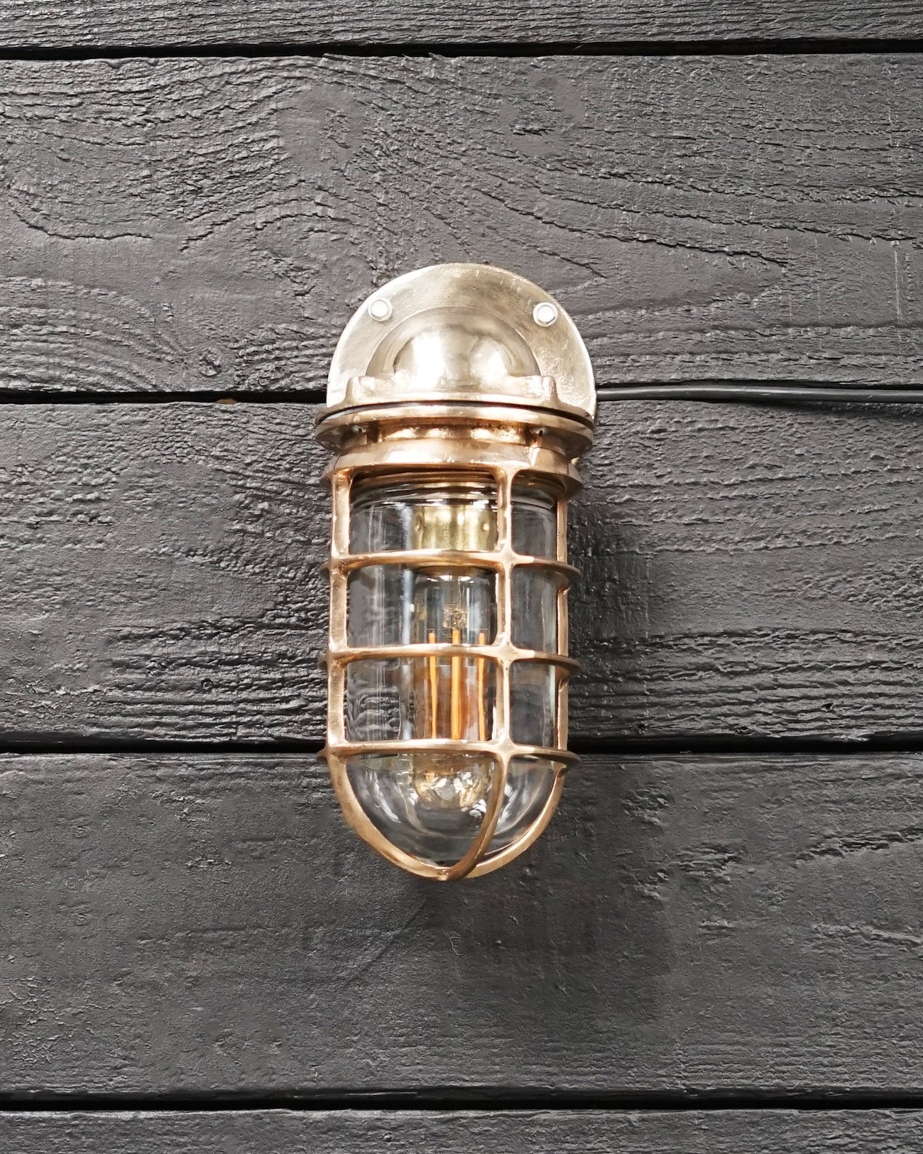 1950's Pauluhn Bronze US Pattern Wall Light Trinity Marine