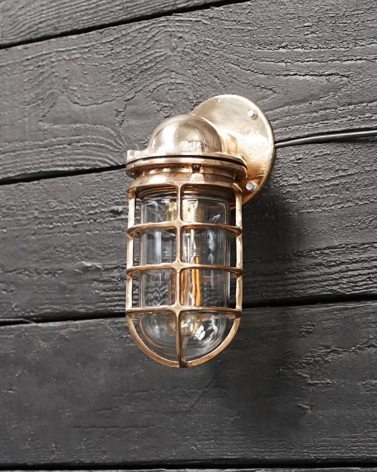 1950's Pauluhn Bronze US Pattern Wall Light Trinity Marine