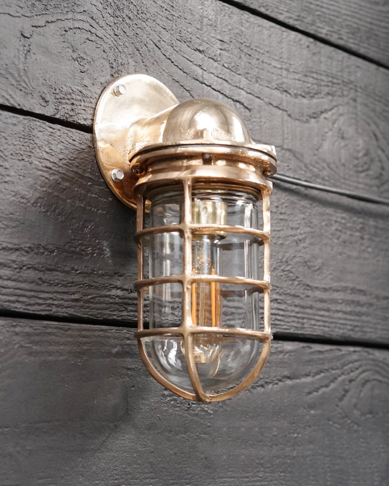 1950's Pauluhn Bronze US Pattern Wall Light Trinity Marine