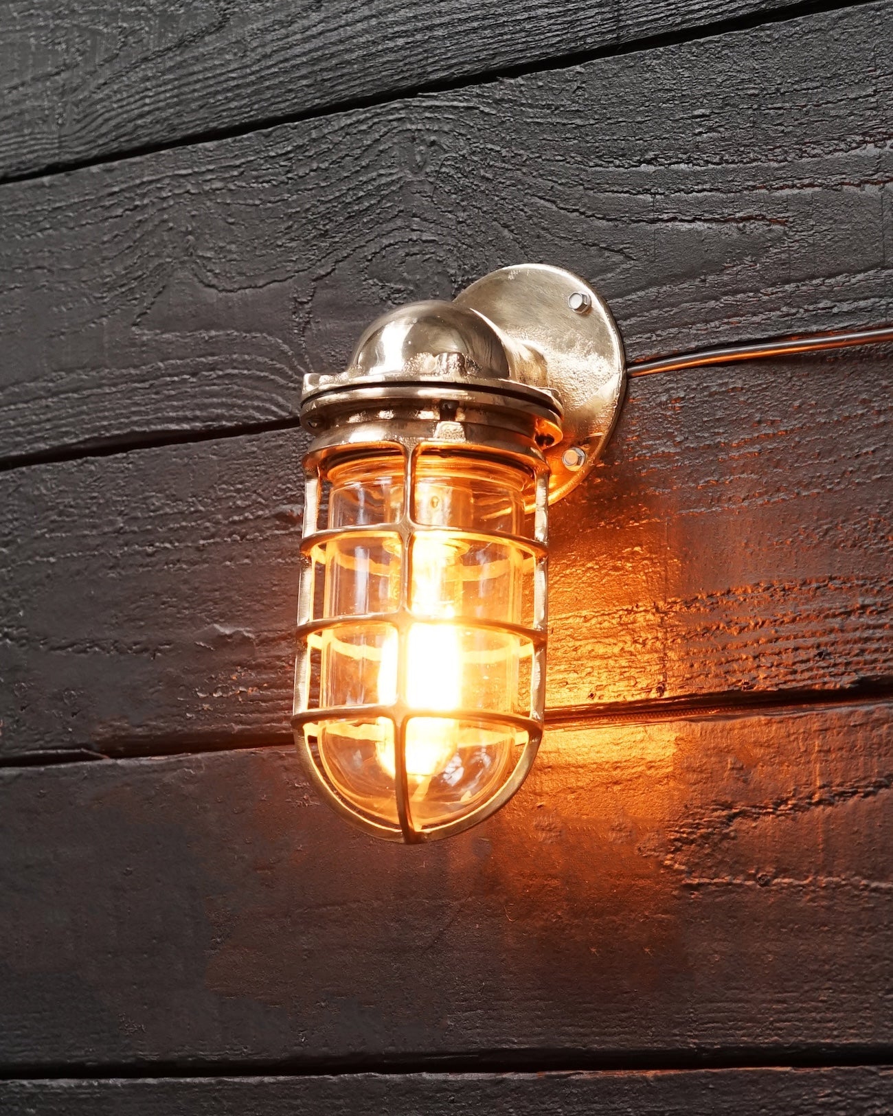 1950's Pauluhn Bronze US Pattern Wall Light Trinity Marine