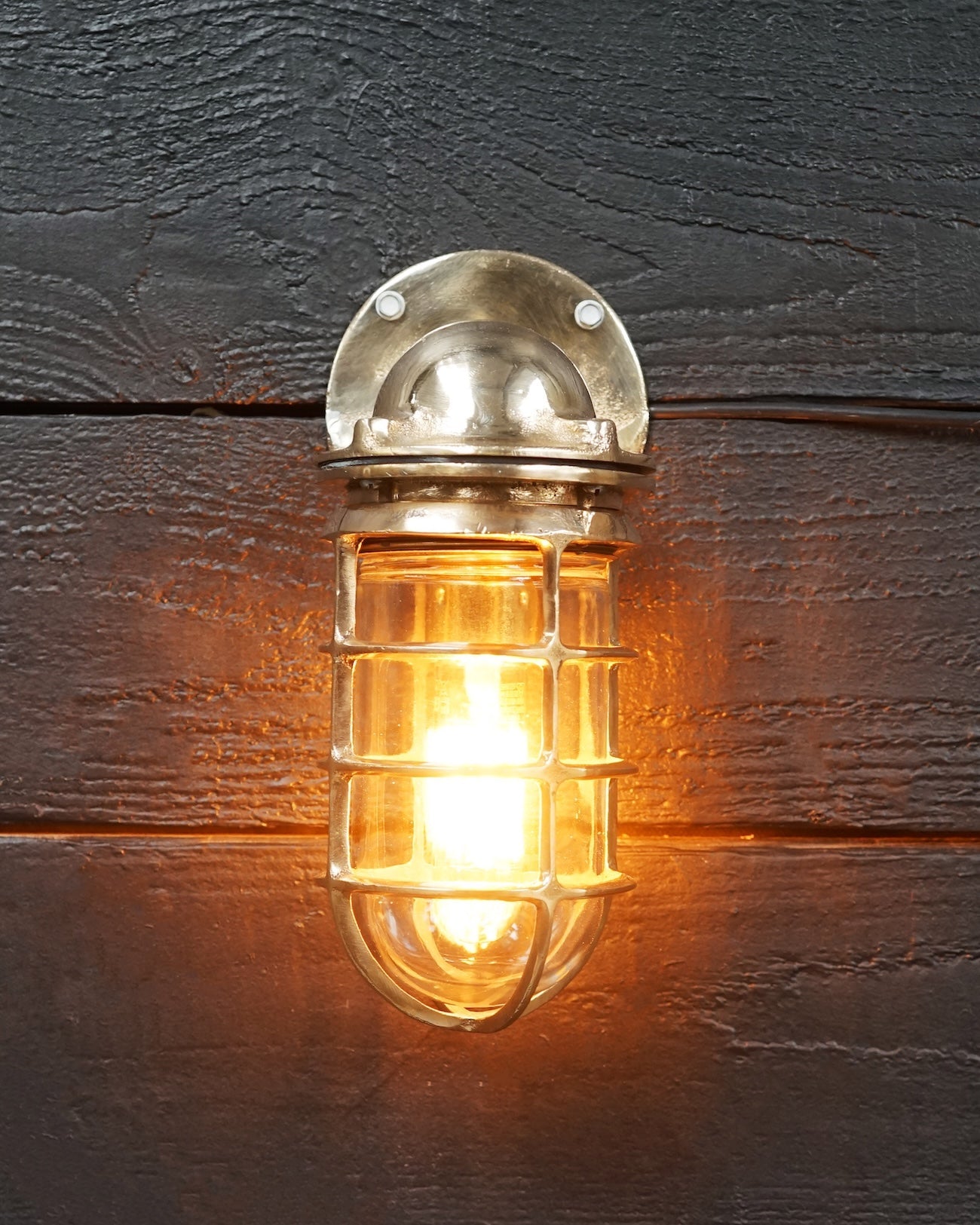 1950's Pauluhn Bronze US Pattern Wall Light Trinity Marine