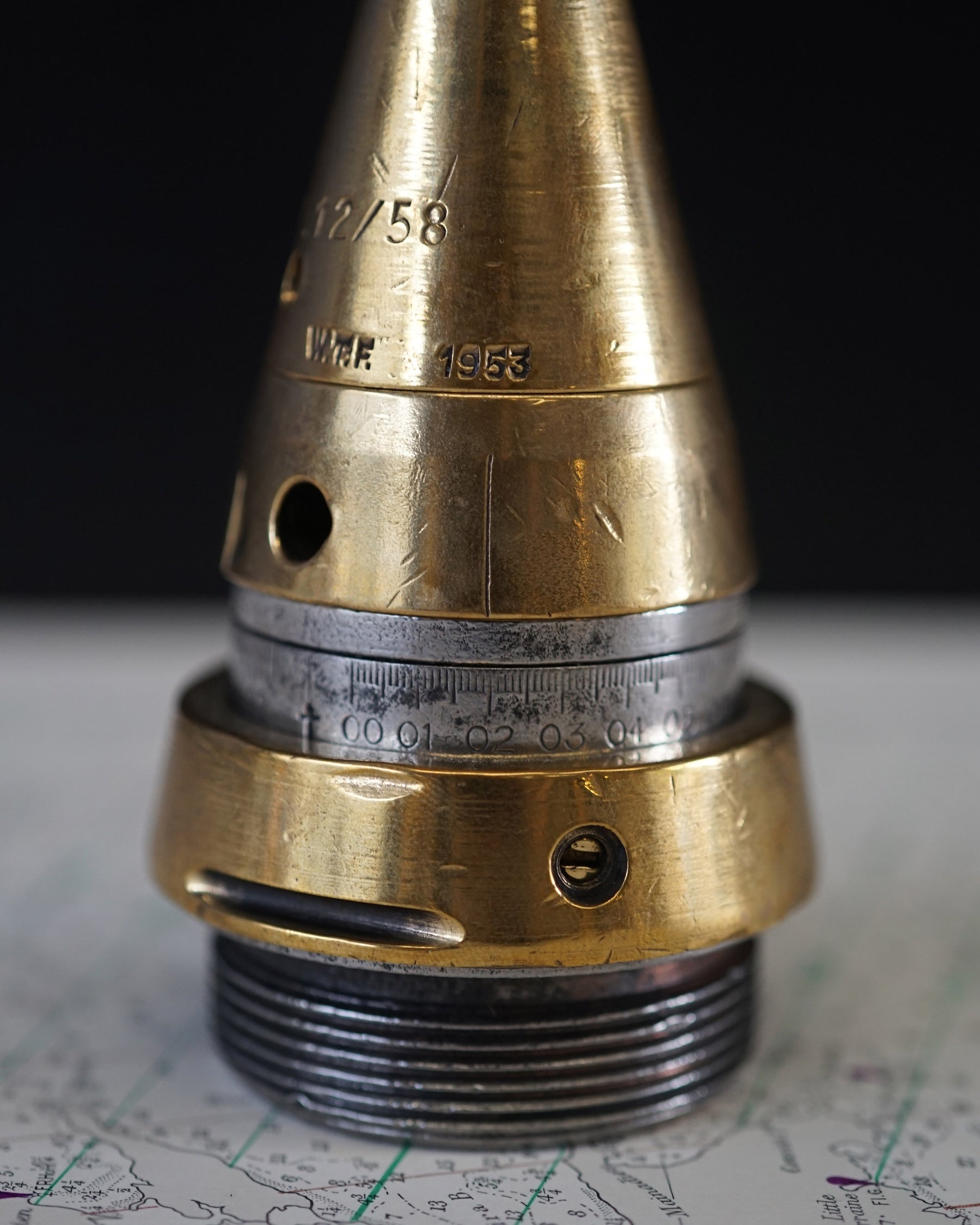 1953 British Army Artillery Fuze Trinity Marine