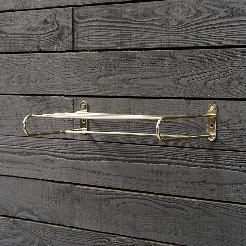 1960s RMS Windsor Castle Brass Cabin Shelf Trinity Marine