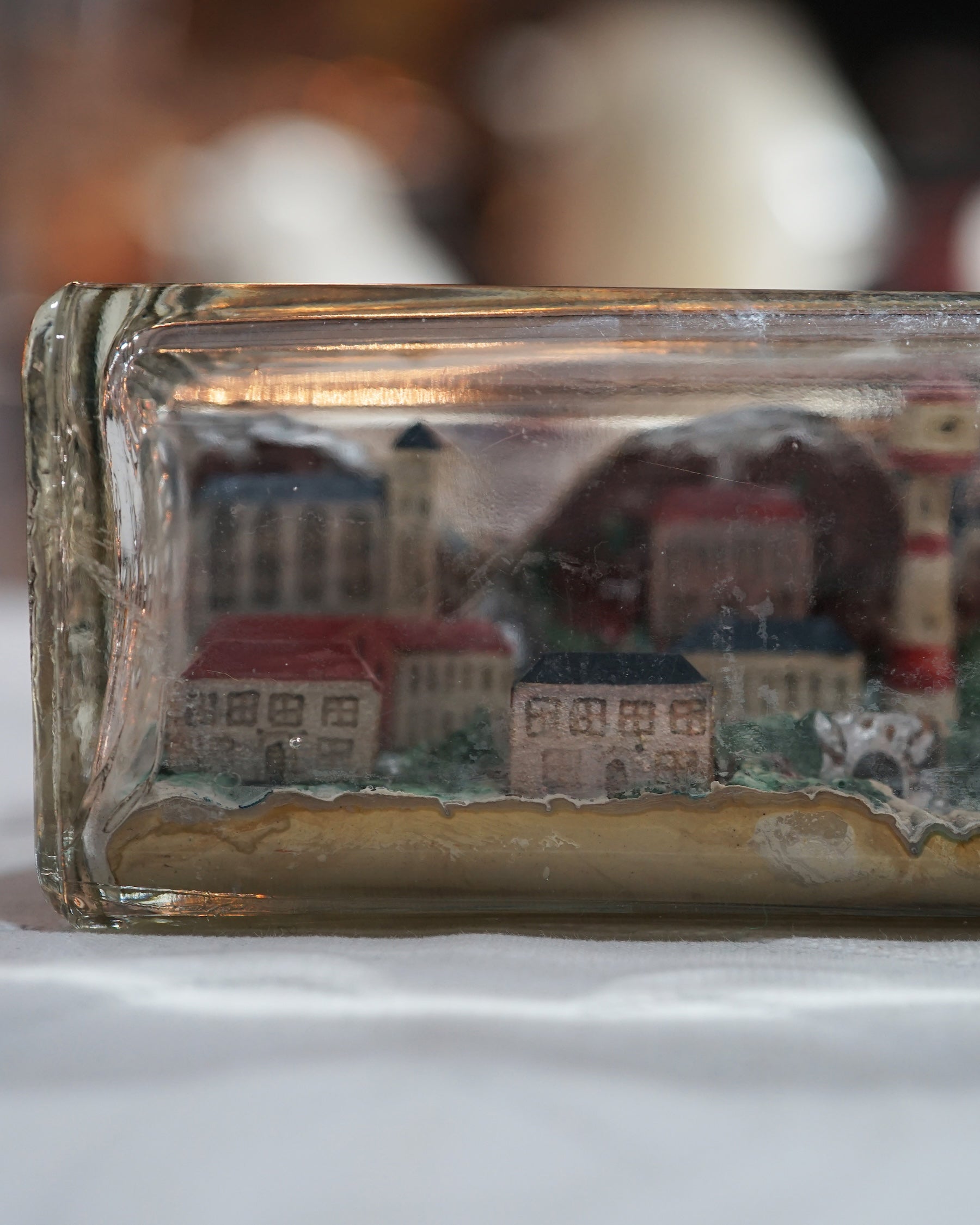 19th Cent. Ship & Harbour in Bottle Trinity Marine