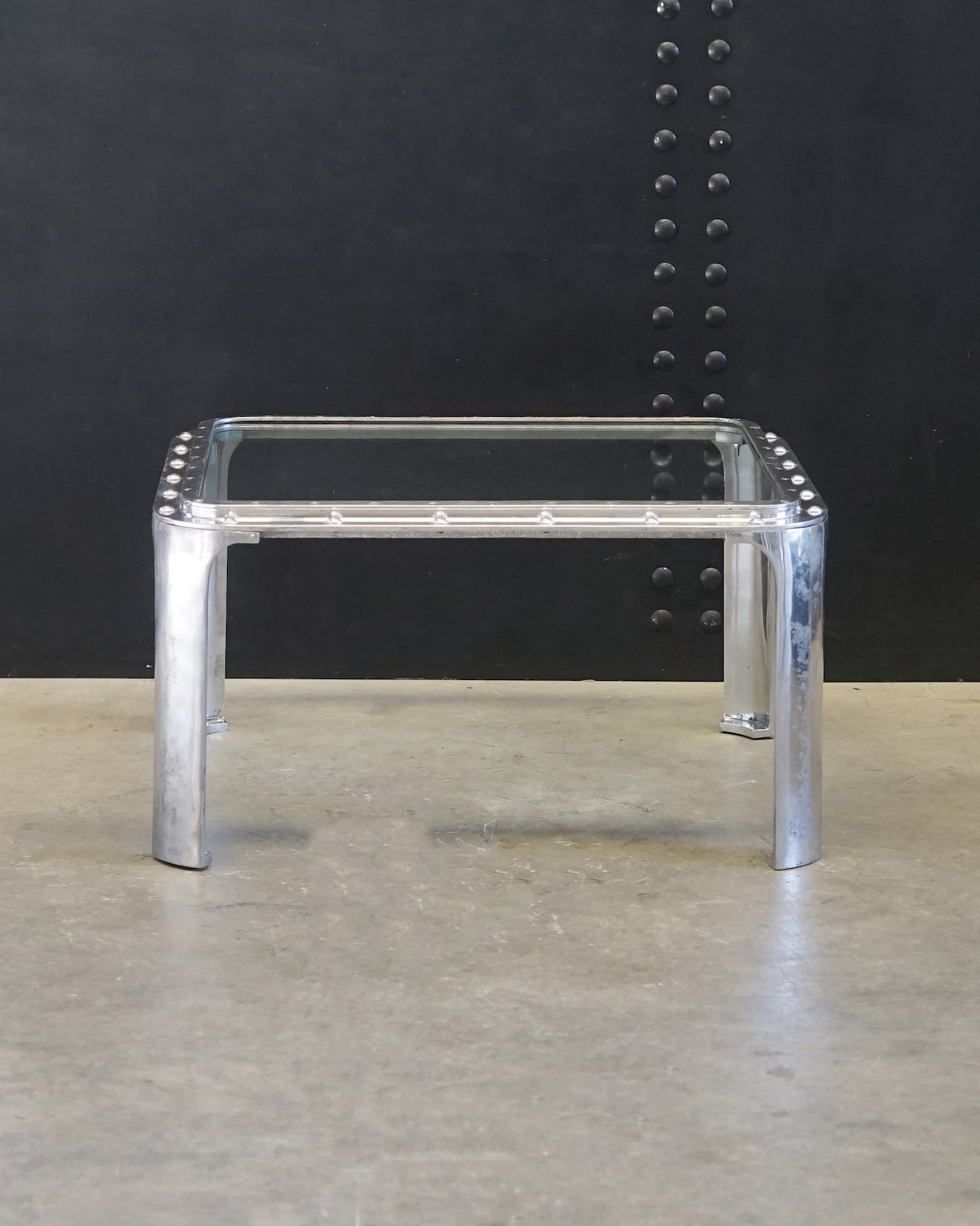 Reclaimed Ship’s Window Coffee Table - 32” Trinity Marine