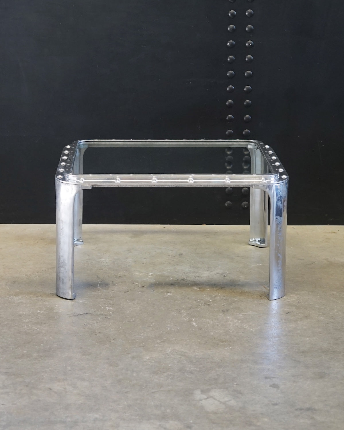 Reclaimed Ship’s Window Coffee Table - 32” Trinity Marine
