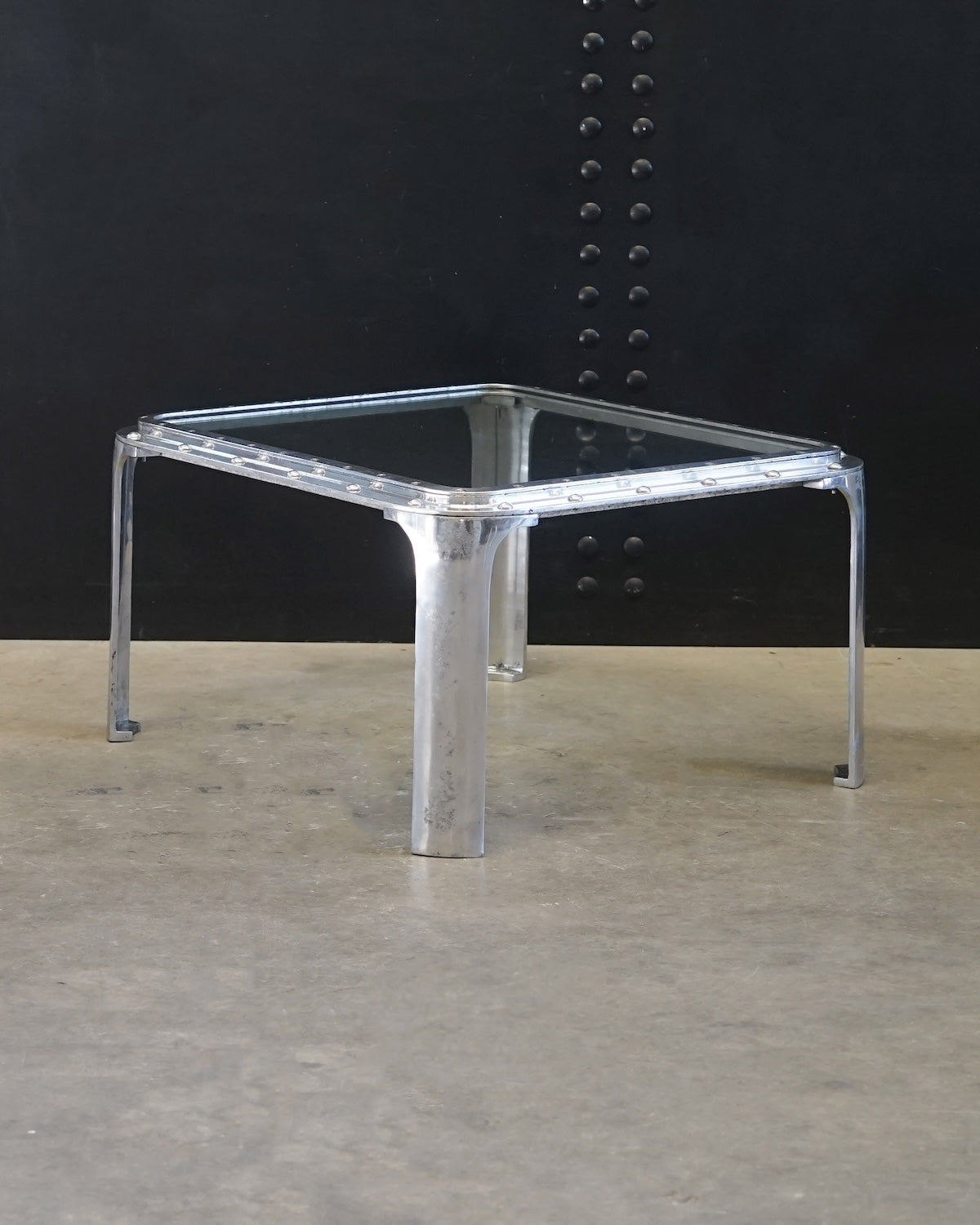Reclaimed Ship’s Window Coffee Table - 32” Trinity Marine