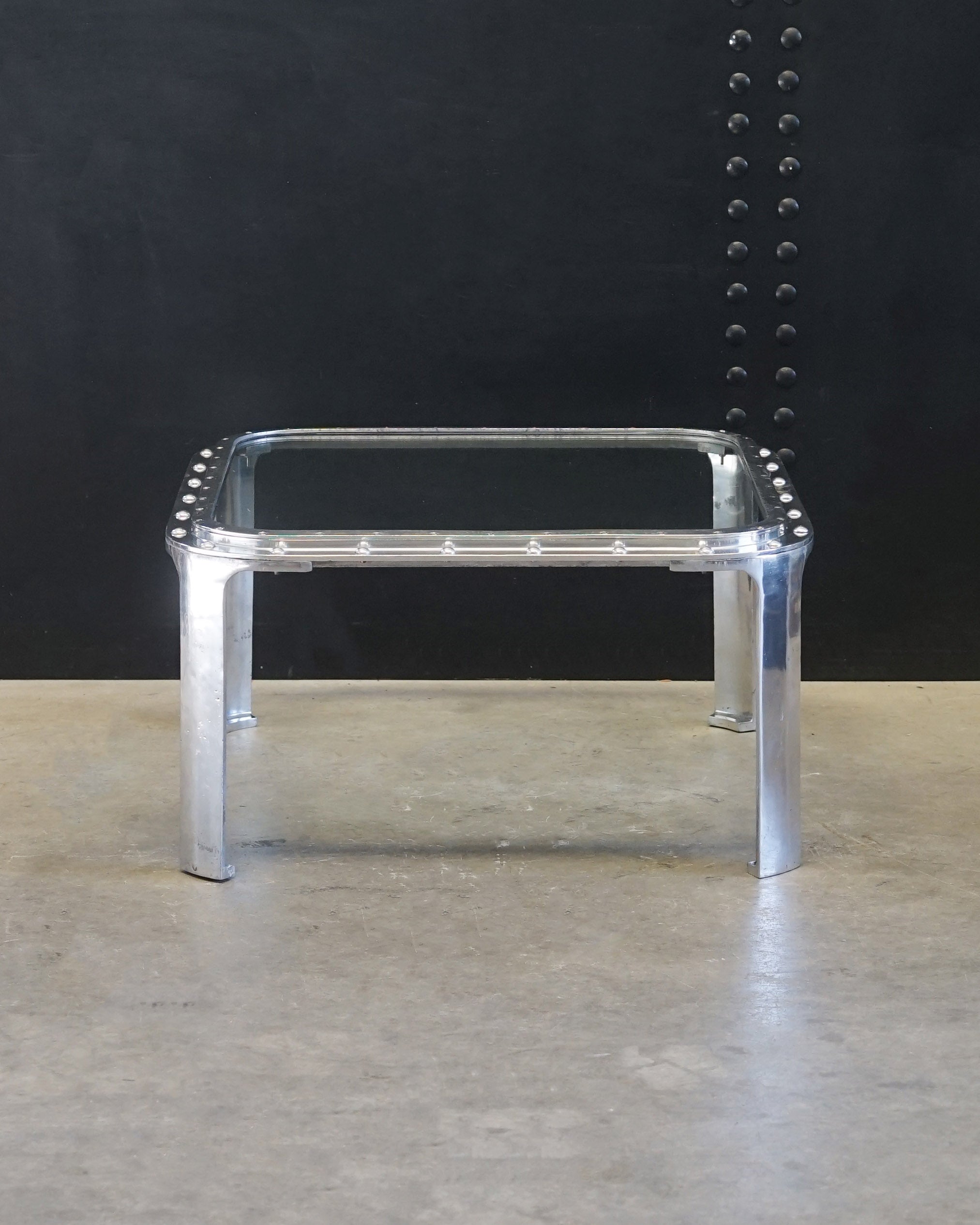 Reclaimed Ship’s Window Coffee Table - 34” Trinity Marine