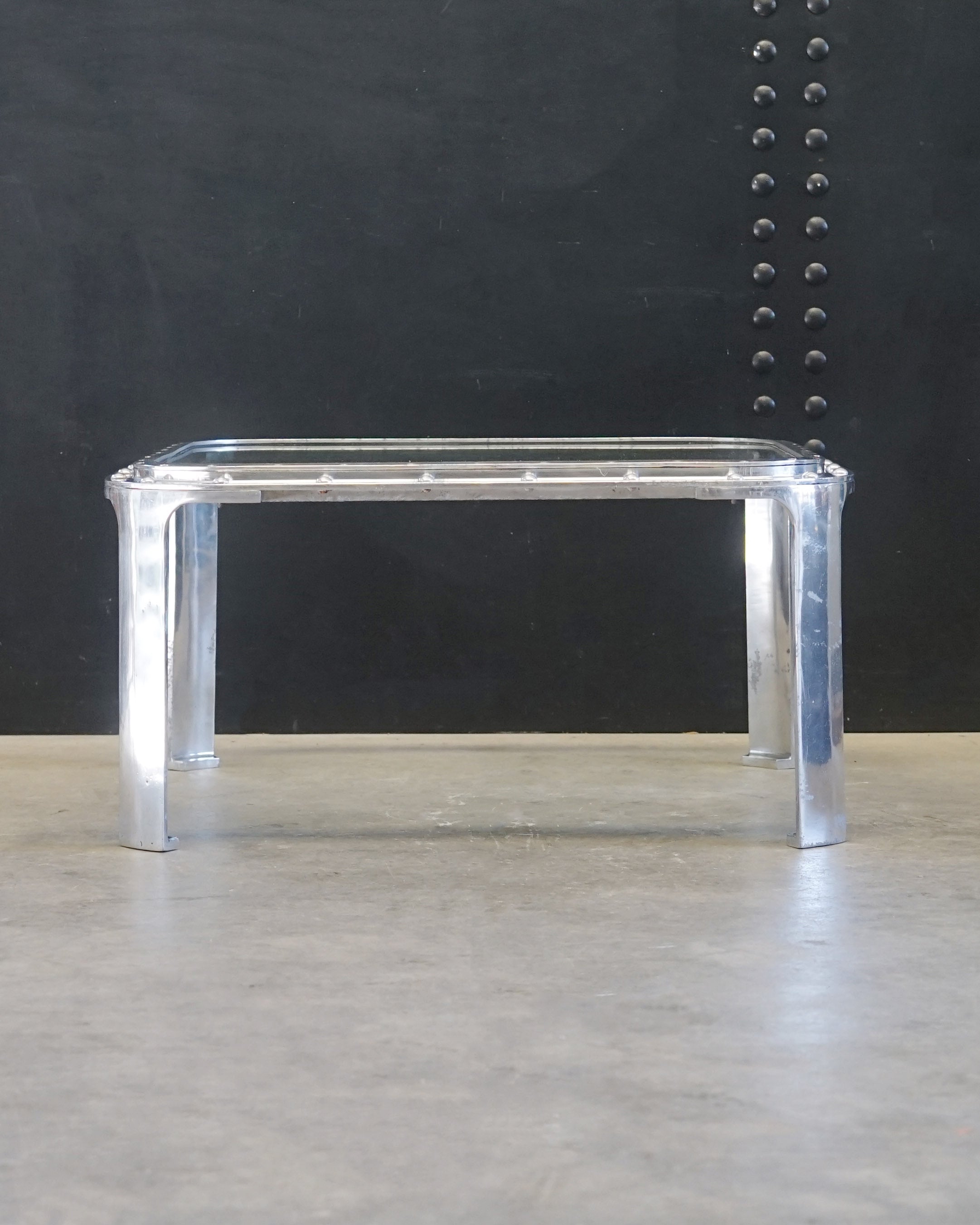 Reclaimed Ship’s Window Coffee Table - 34” Trinity Marine