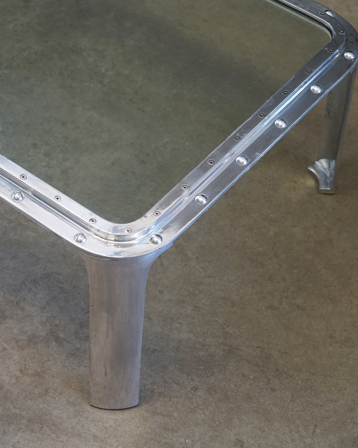 Reclaimed Ship’s Window Coffee Table - 44in Trinity Marine