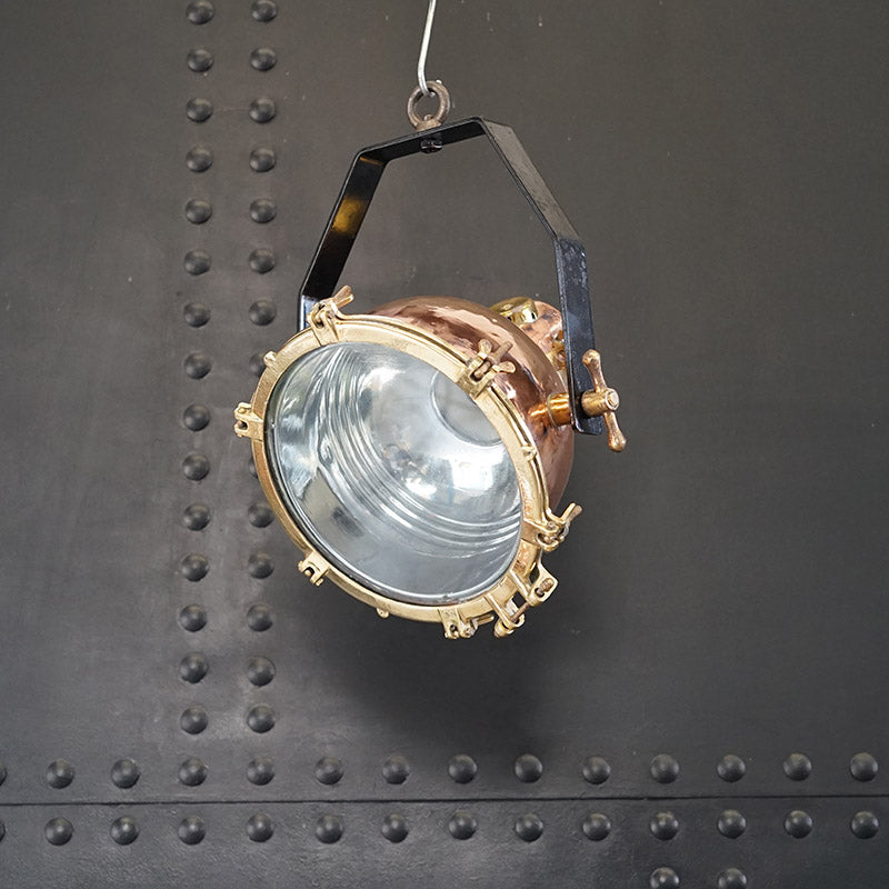 50’s Ships Copper Cargo Pendant Light Trinity Marine