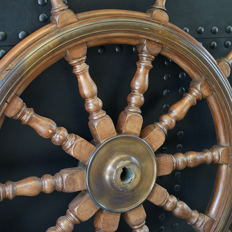 c1870 Mighty Steam Ship's 5ft Helm Trinity Marine