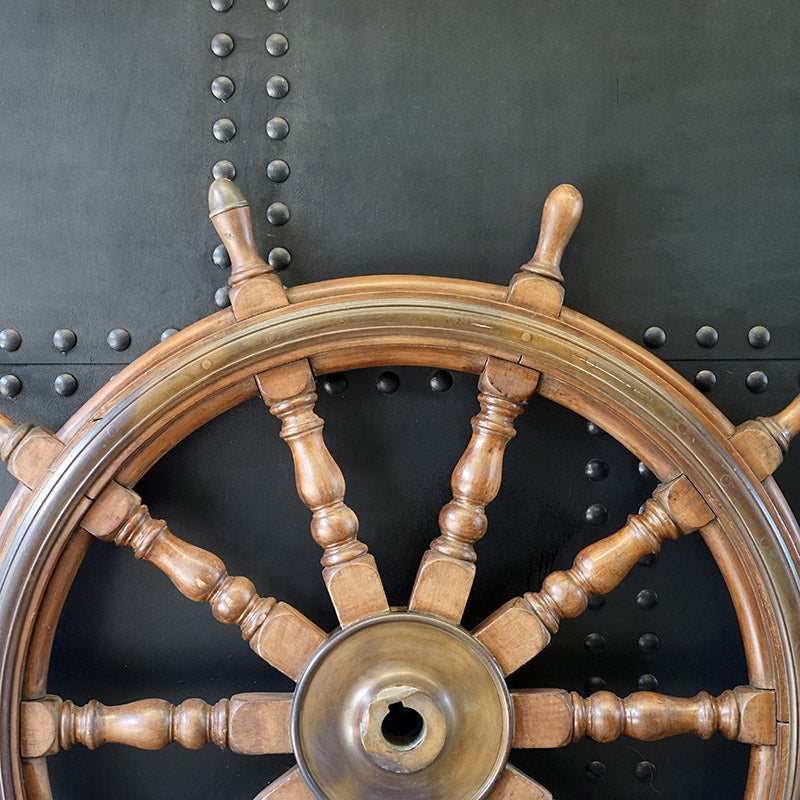 c1870 Mighty Steam Ship's 5ft Helm Trinity Marine
