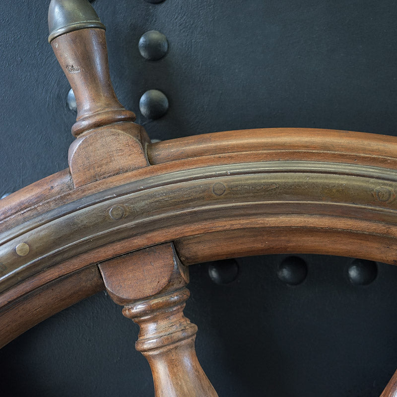 c1870 Mighty Steam Ship's 5ft Helm Trinity Marine