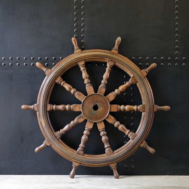 c1870 Mighty Steam Ship's 5ft Helm Trinity Marine