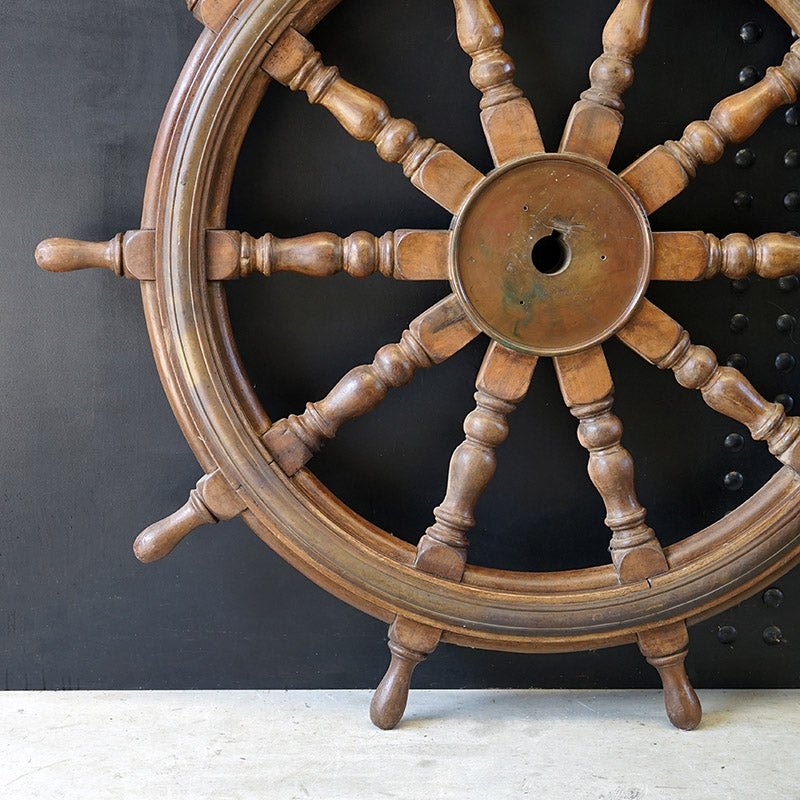 c1870 Mighty Steam Ship's 5ft Helm Trinity Marine