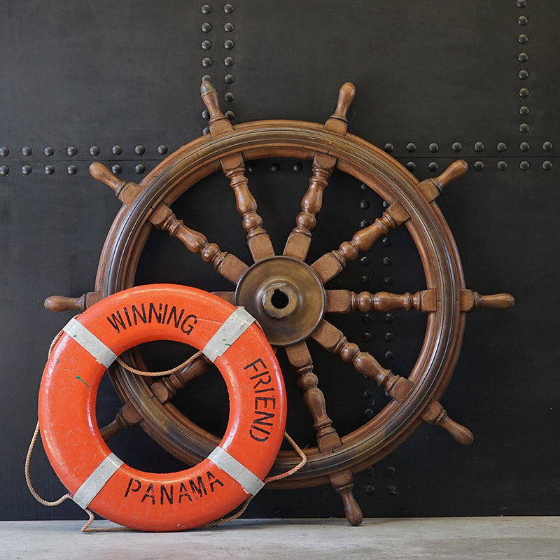 c1870 Mighty Steam Ship's 5ft Helm Trinity Marine