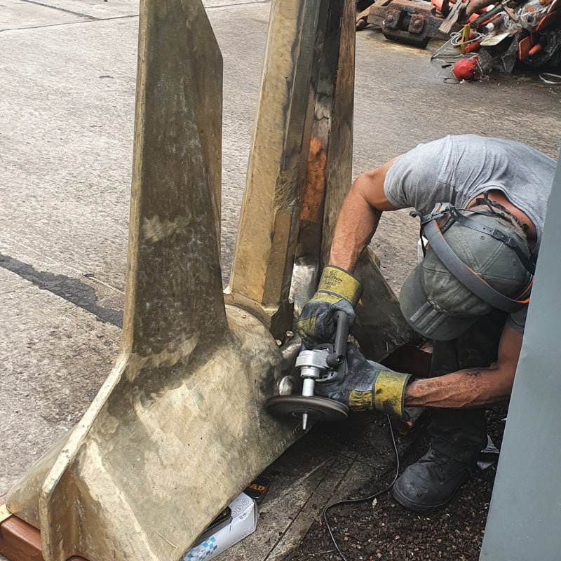 AC-14 bronze anchor polishing