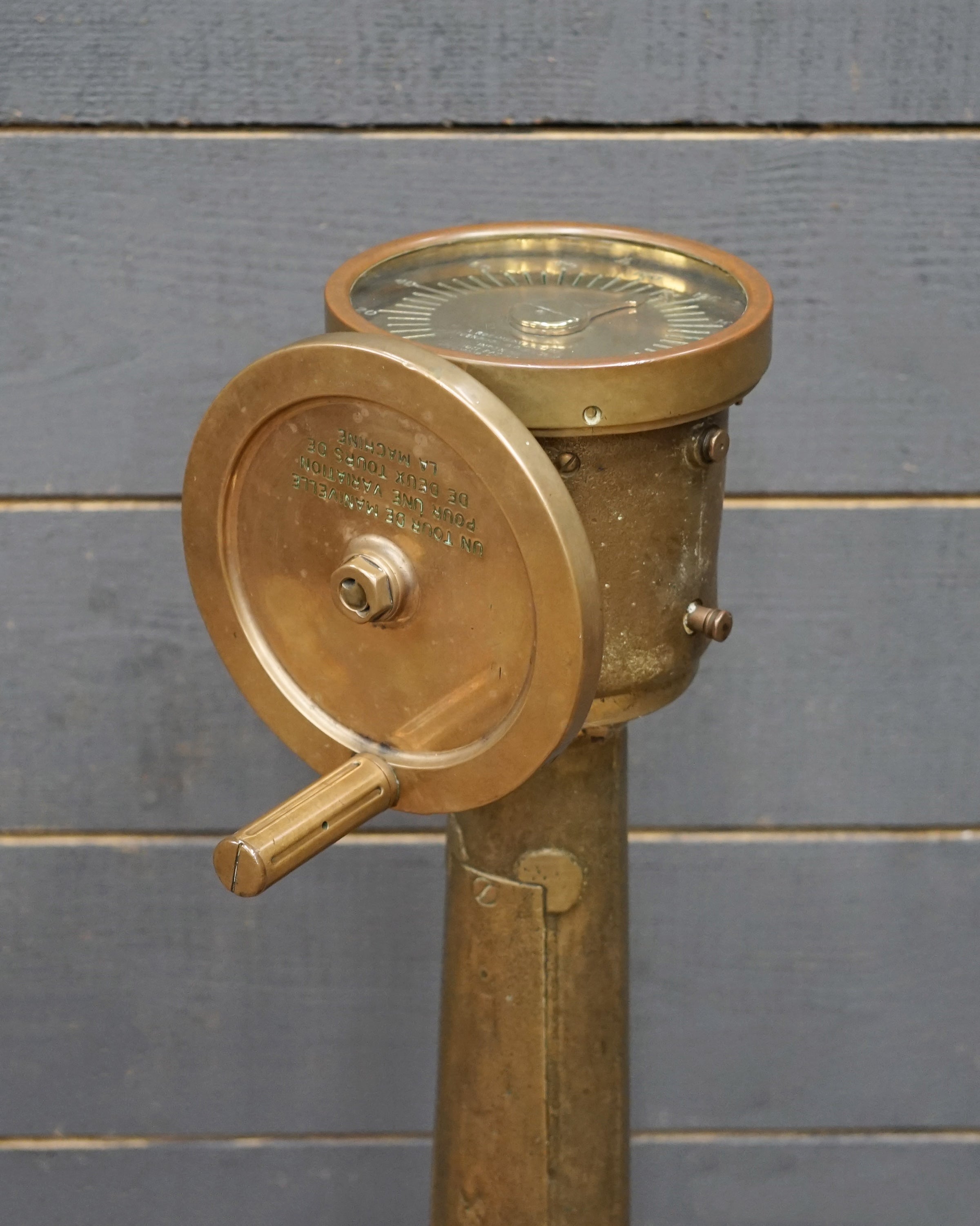 French Navy A. Robinson & Co. Ship’s Engine Revolution Telegraph C.1920 Trinity Marine