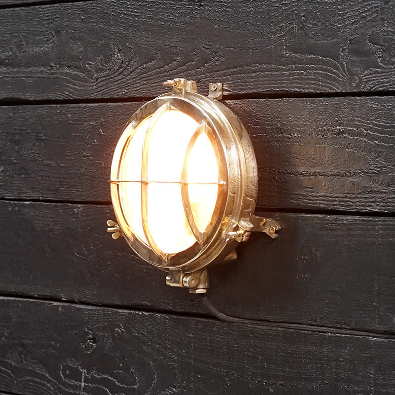 All Brass Wiska Turtle Wall Light Trinity Marine