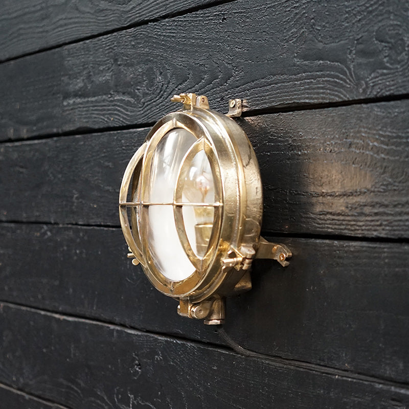 All Brass Wiska Turtle Wall Light Trinity Marine