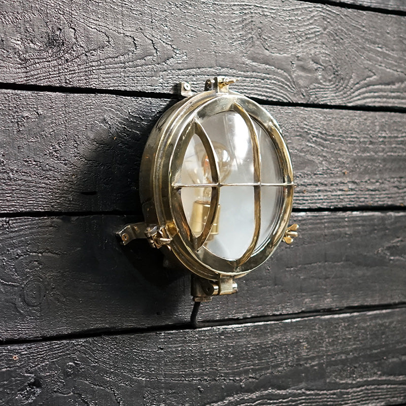 All Brass Wiska Turtle Wall Light Trinity Marine