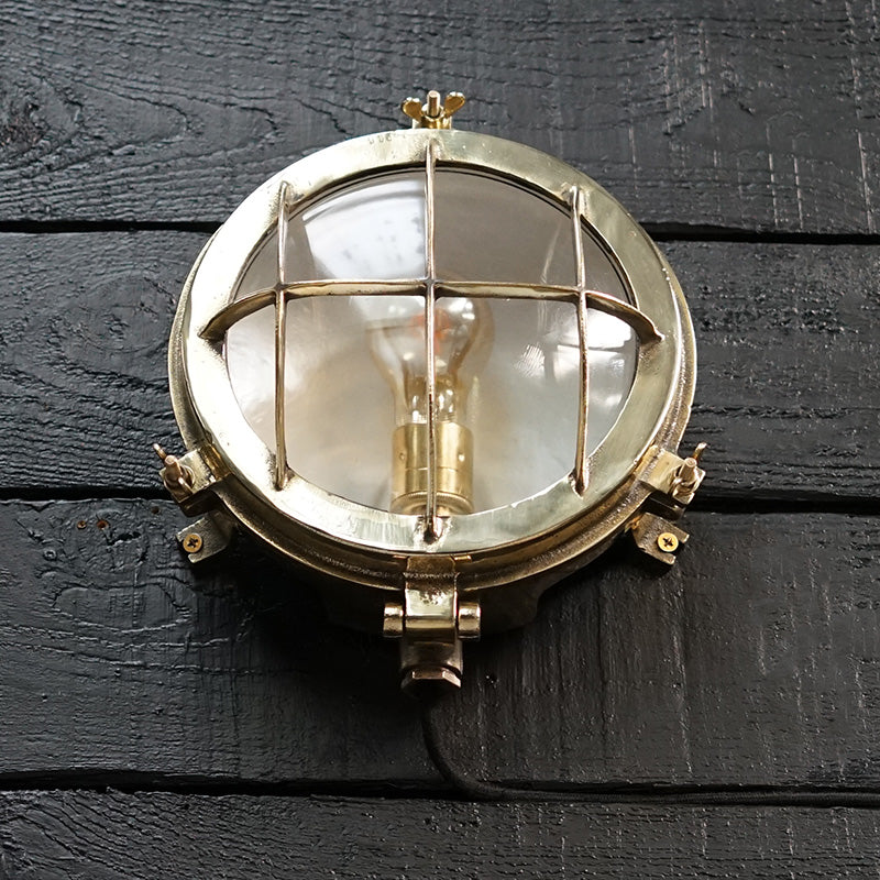 All Brass Wiska Turtle Wall Light Trinity Marine