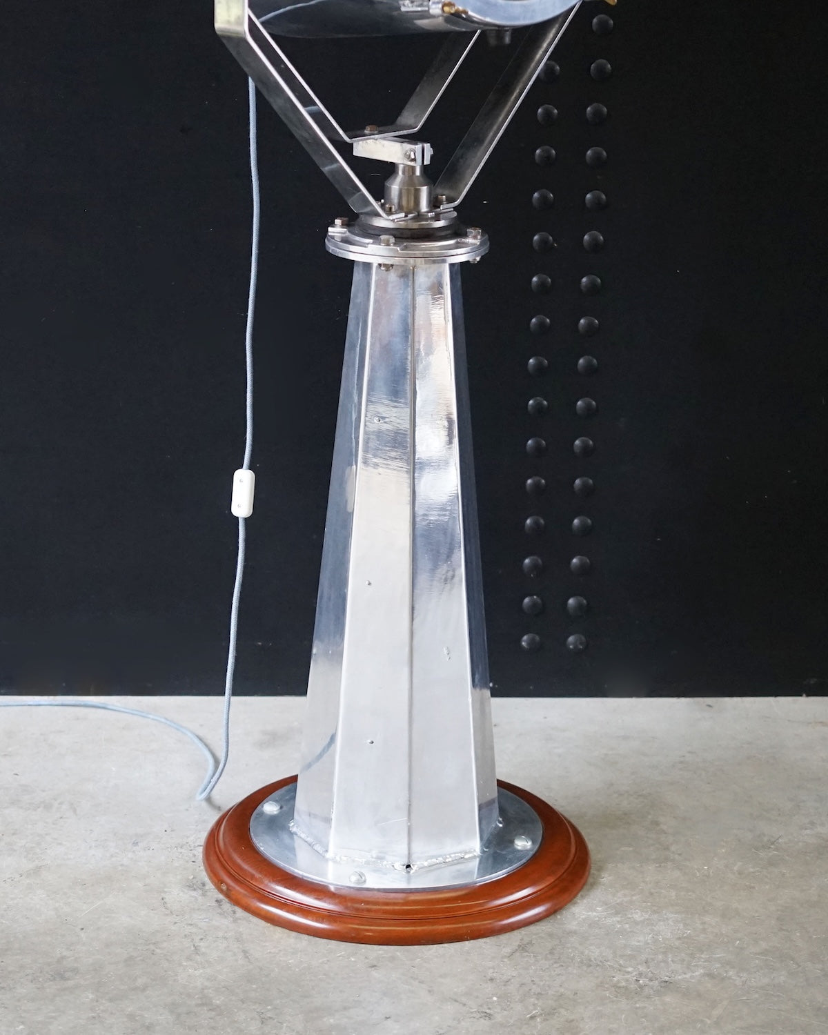 Vintage Merchant Ships Searchlight on Hexagon Pedestal - Target Trinity Marine