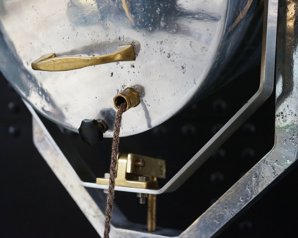 Vintage Merchant Ships Searchlight on Hexagon Pedestal Trinity Marine