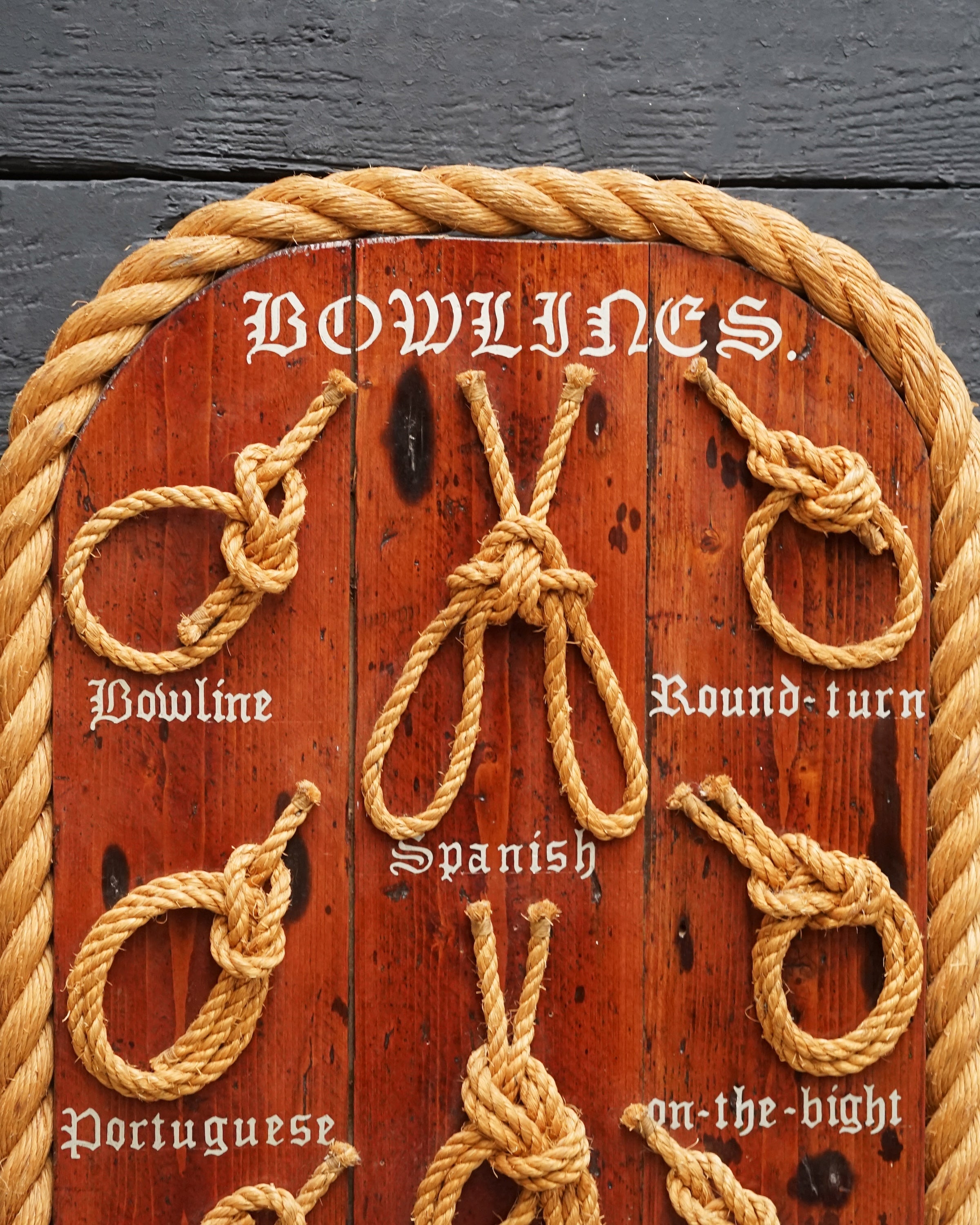 Framed Maritime Knot Board Display Trinity Marine