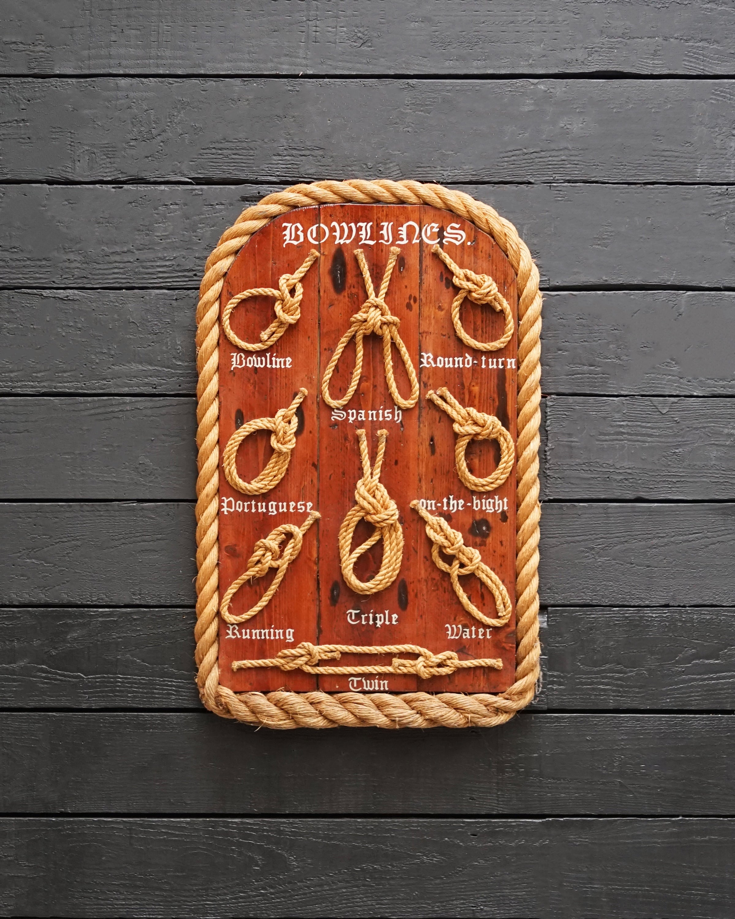 Framed Maritime Knot Board Display Trinity Marine