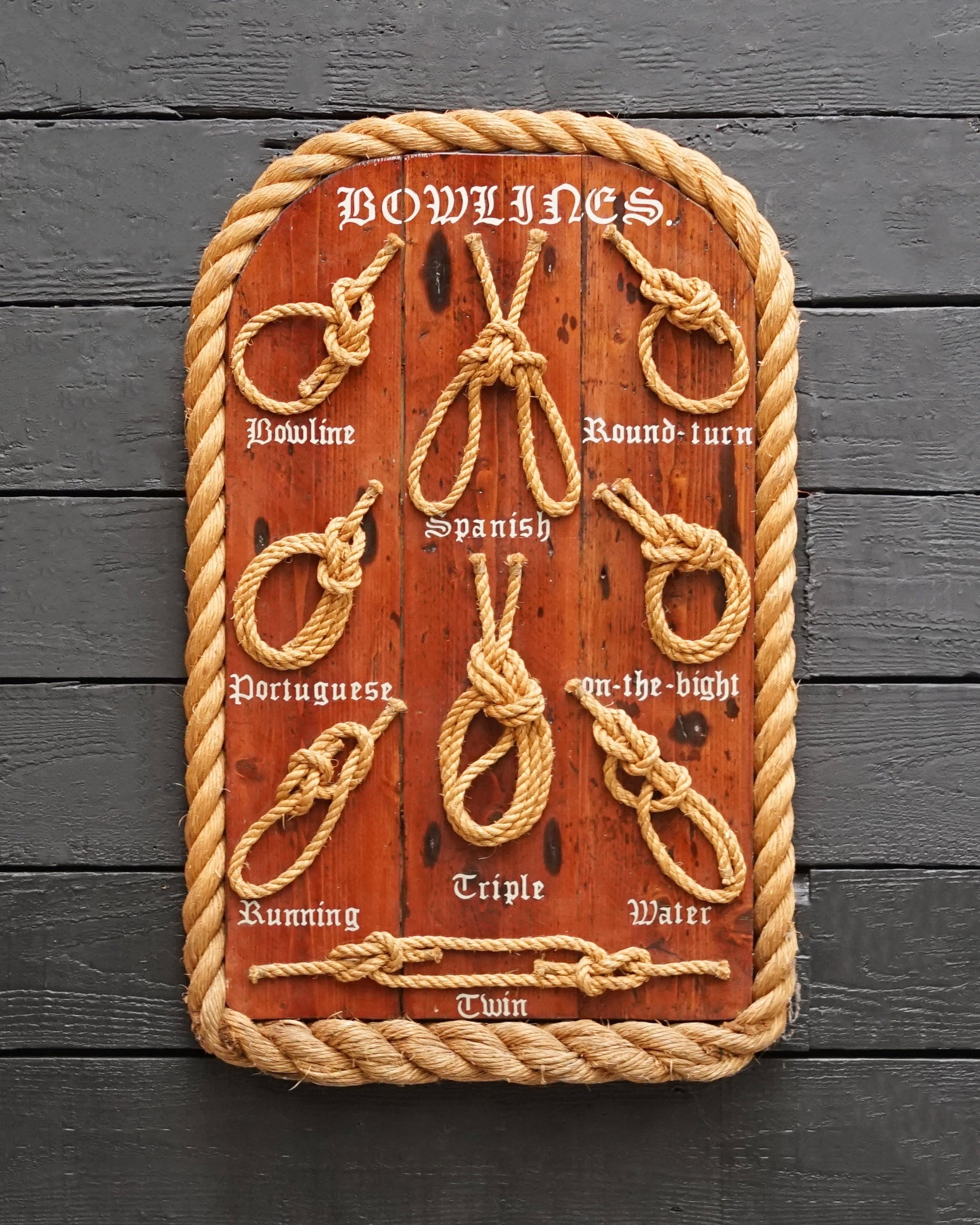 Framed Maritime Knot Board Display Trinity Marine