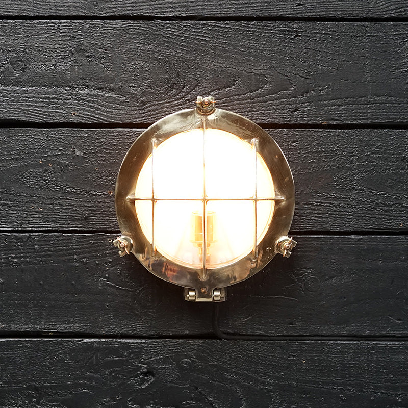 Brass Bulkhead Light - MV Lake Hill Trinity Marine
