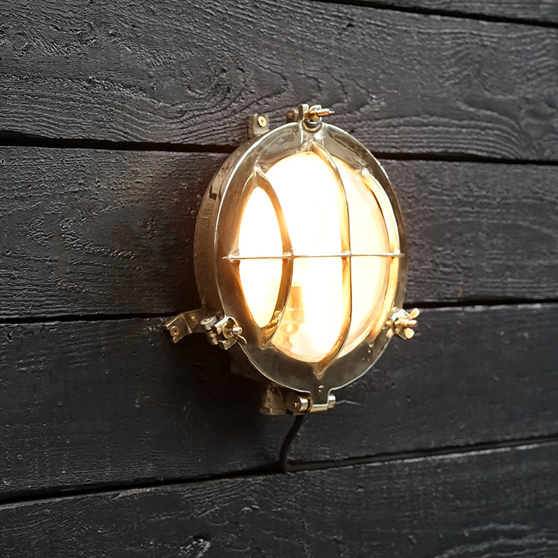 Brass Bulkhead Light - MV Lake Hill Trinity Marine