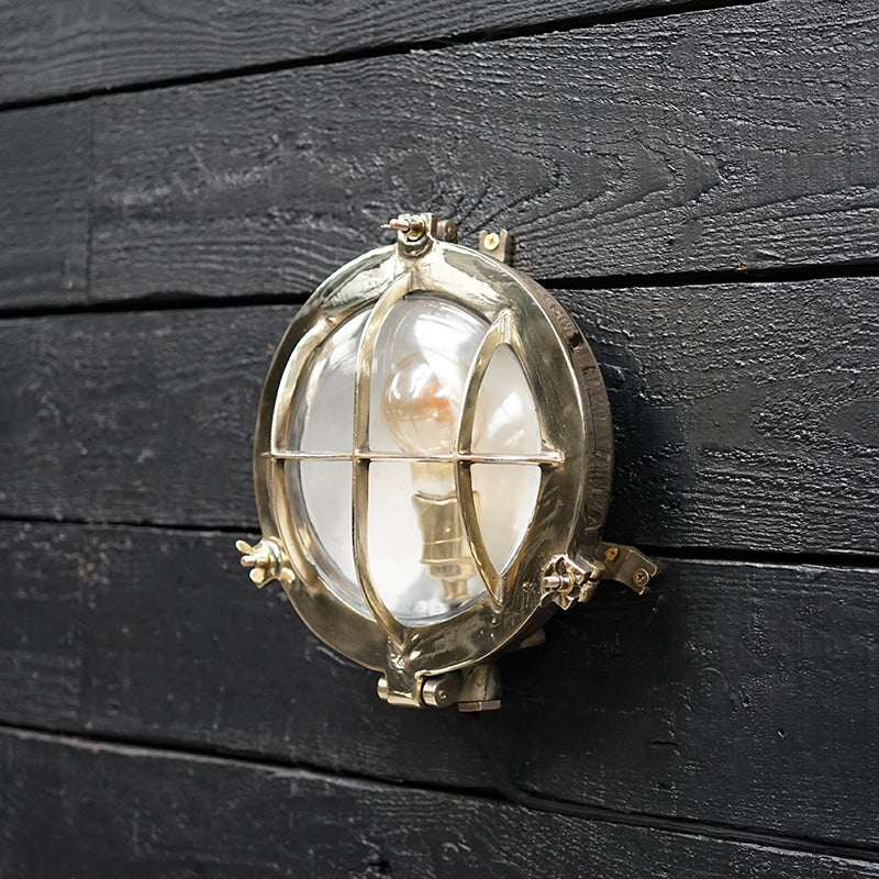 Brass Bulkhead Light - MV Lake Hill Trinity Marine