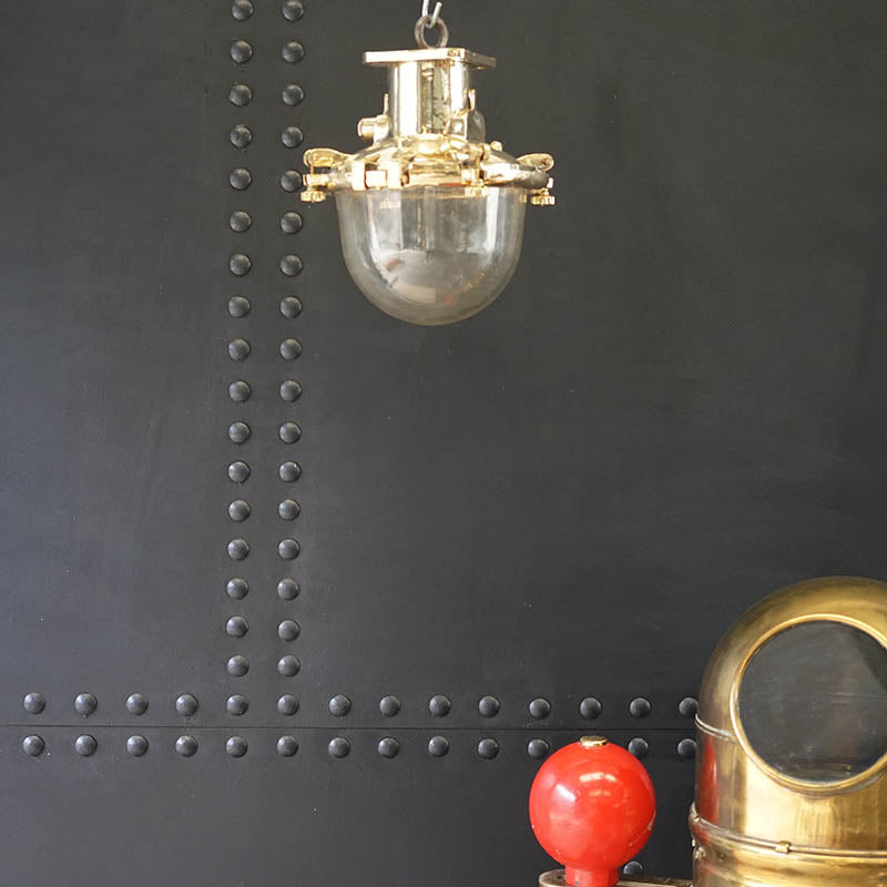 Brass Domed Fox Light Pendant Trinity Marine
