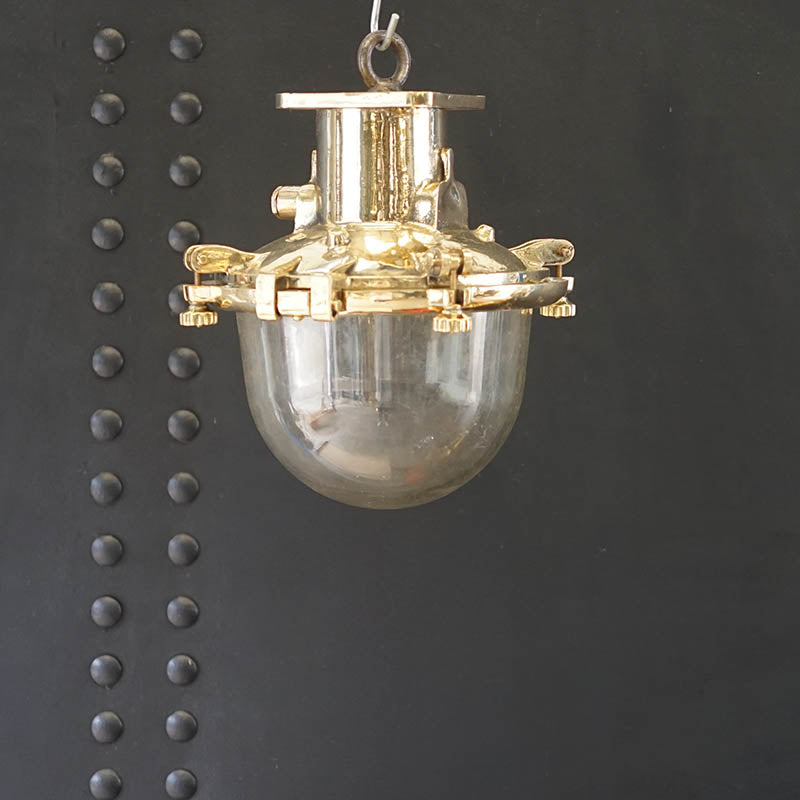 Brass Domed Fox Light Pendant Trinity Marine