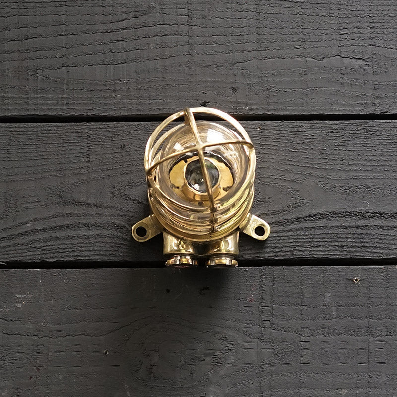Brass Passage Ceiling/Post Light - Ex Japanese Navy Trinity Marine