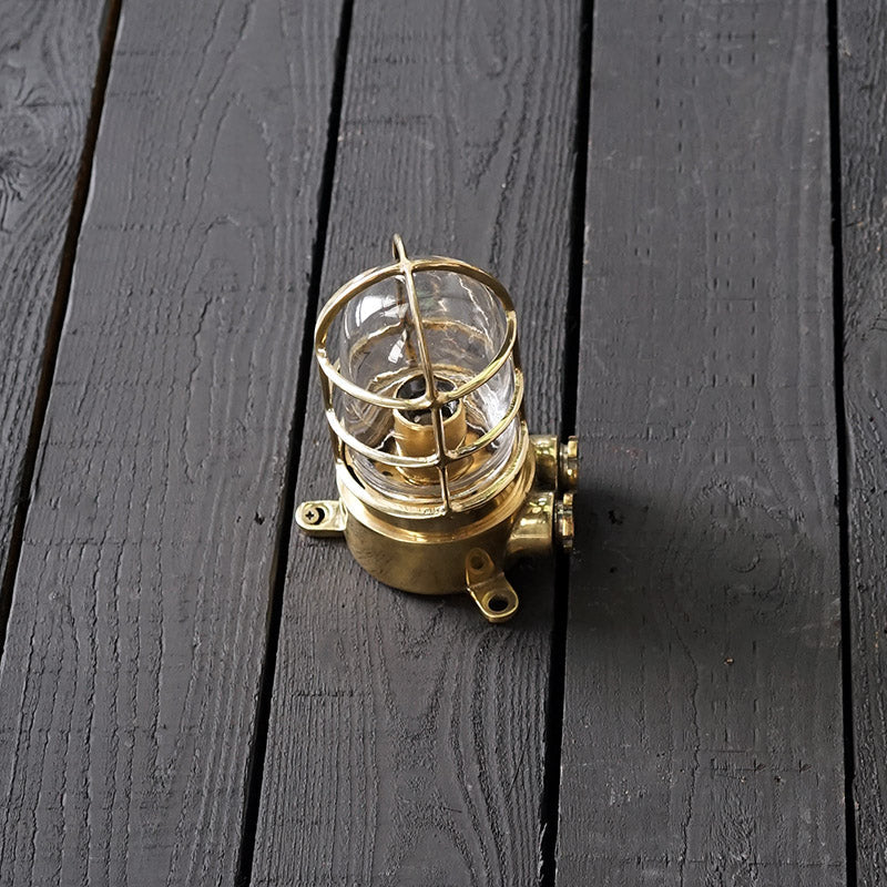 Brass Passage Ceiling/Post Light - Ex Japanese Navy Trinity Marine